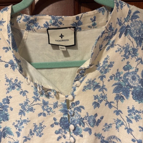 TUCKERNUCK forget me not floral linen mini dress - Picture 6 of 8